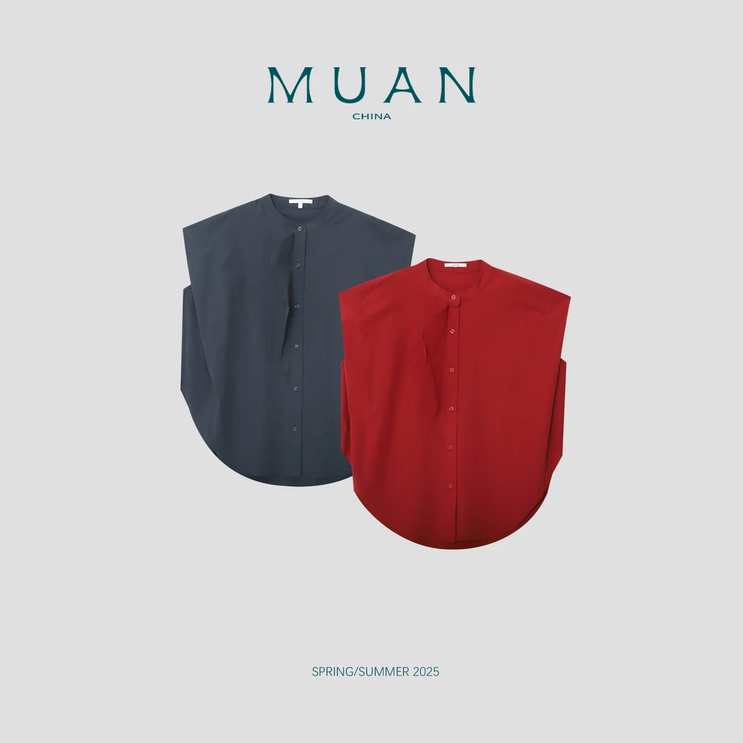 【理想背心】MUAN定制百搭高级纯色简约宽松马甲背心女DG3-8934