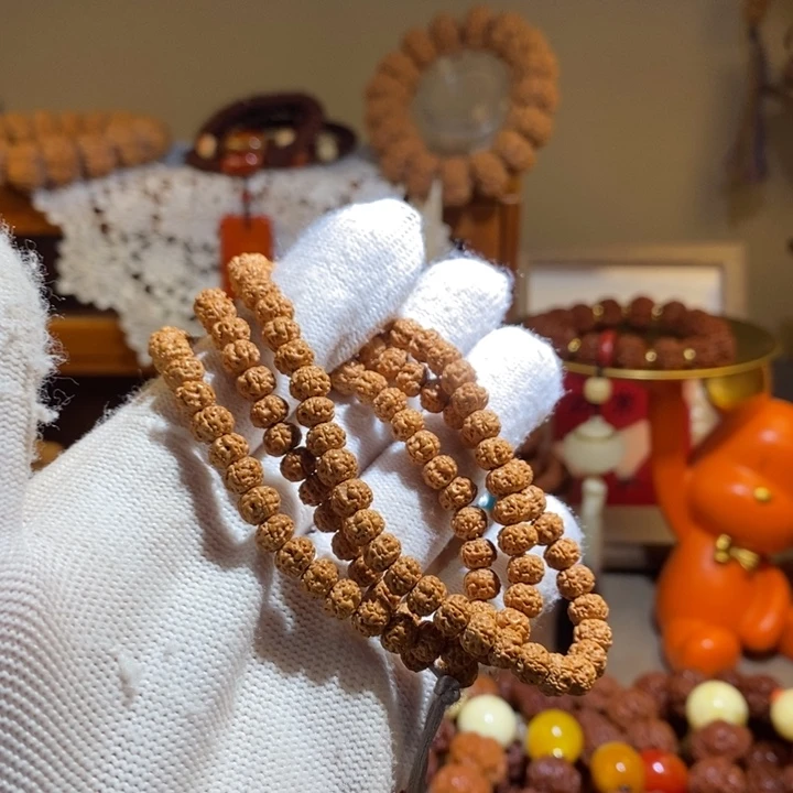 金刚菩提手串65原籽老树王满肉108一物