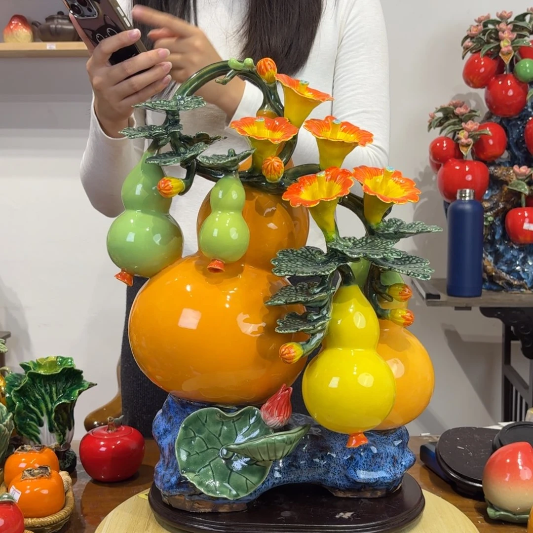 陶瓷五福临门50高680