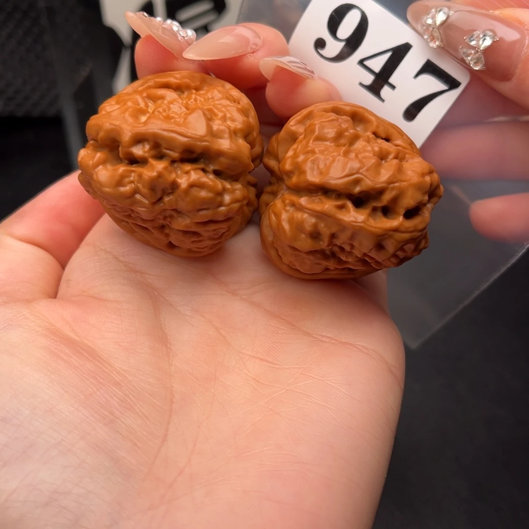 吊坠文玩核桃蛤蟆38/46开背