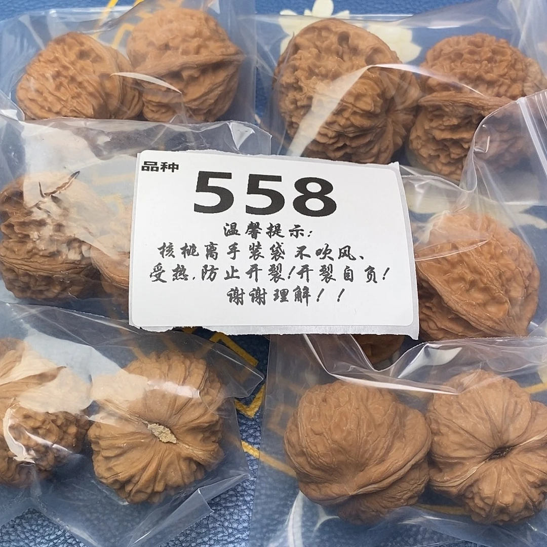 把件文玩核桃558号对带练手元宝