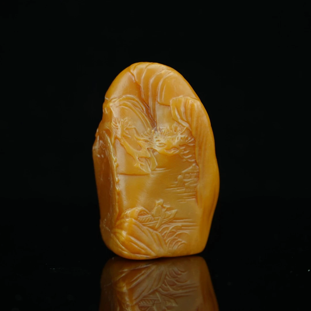 石卿作/田黄 一叶扁舟 /朵云轩 TW31007FY