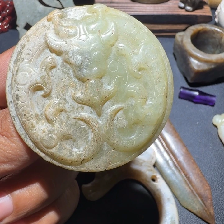 流***沙未镶嵌手链和田玉（糖玉）