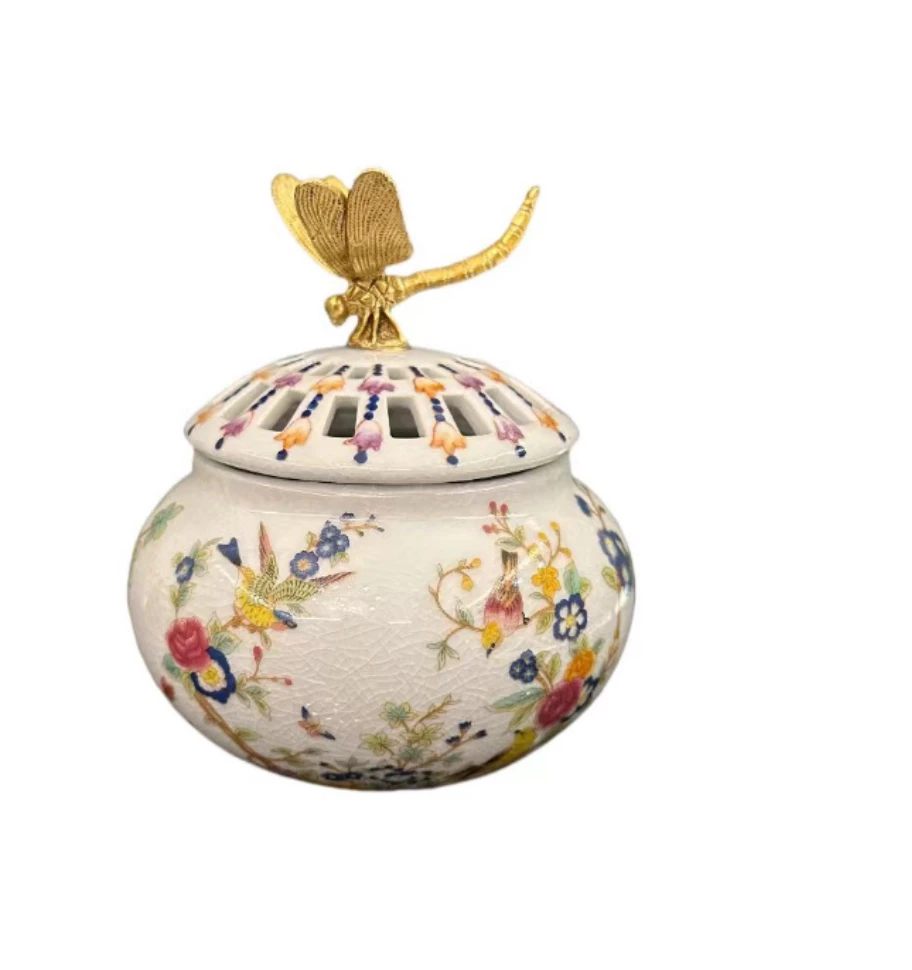 【本尼家】AP105蜻蜓首饰盖盒13*13*15cm