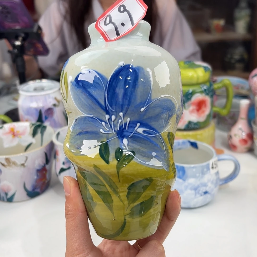 景德镇手绘高温釉下彩陶瓷茶具