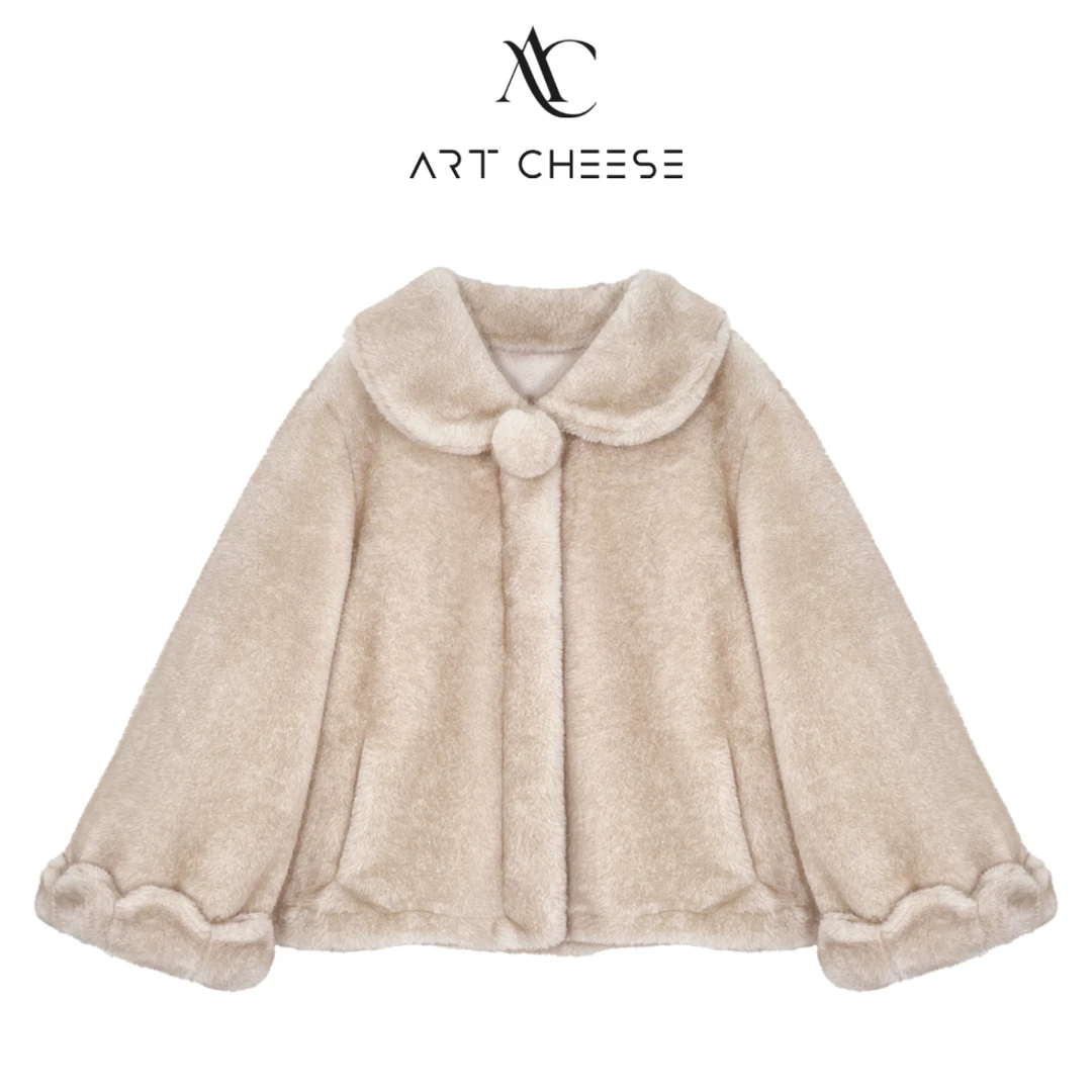 【芝士Cheese】富人街区 时尚百搭宽松休闲环保毛毛外套