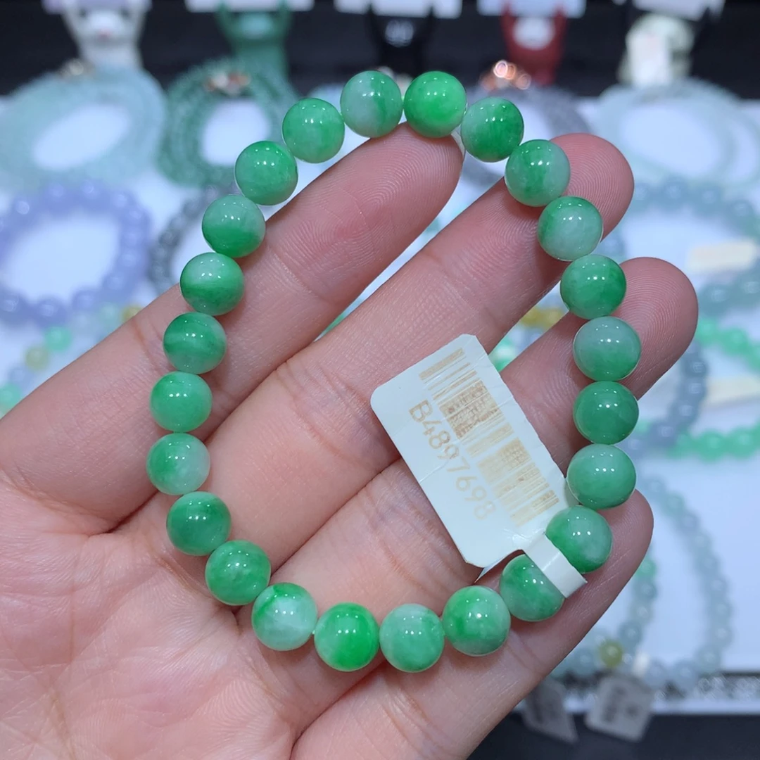 翡翠未镶嵌手串天然