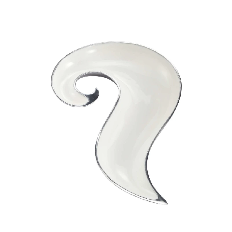 美克美家Rehome 【云的衣裳】高档时尚白色螺旋盘大号客厅置物摆件A