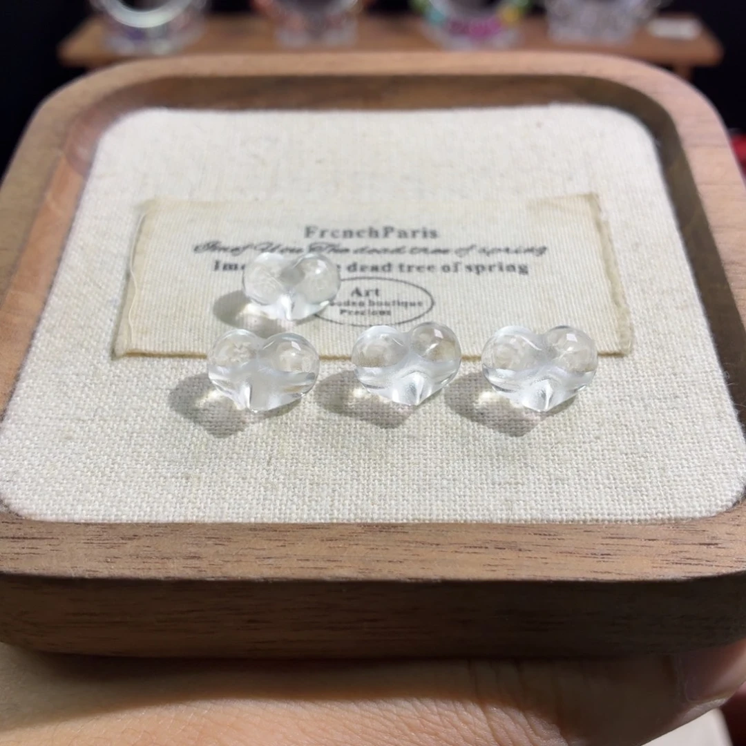 水晶手串未镶嵌白水晶屁桃选其一发货