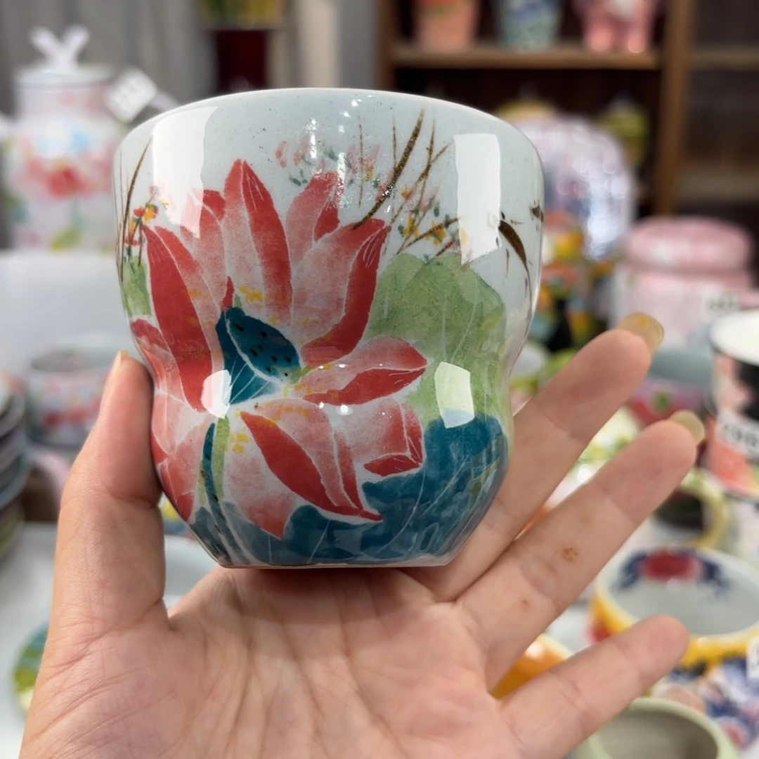 景德镇手绘高温釉下彩陶瓷茶具