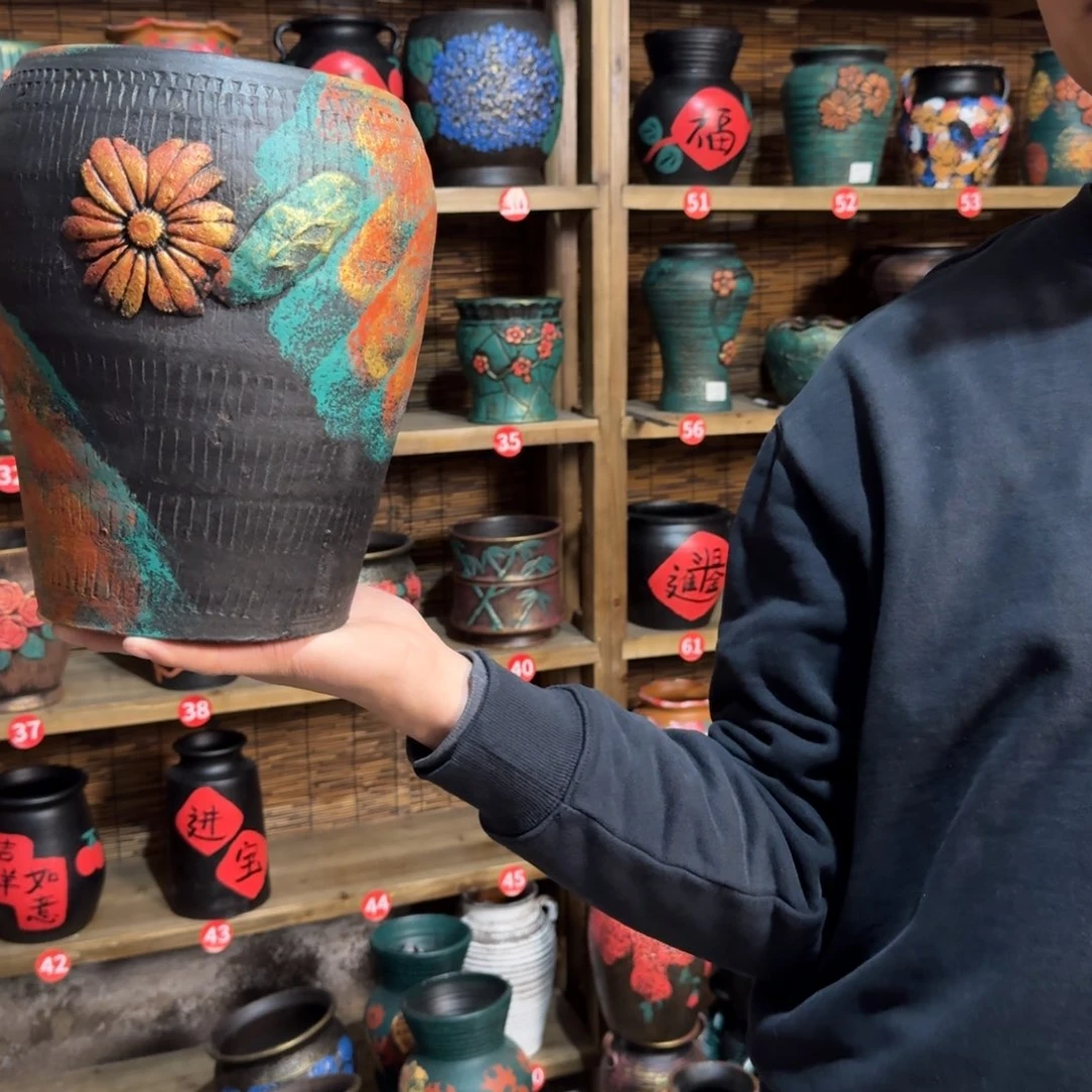 带孔高端浮雕花盆炸炸炸