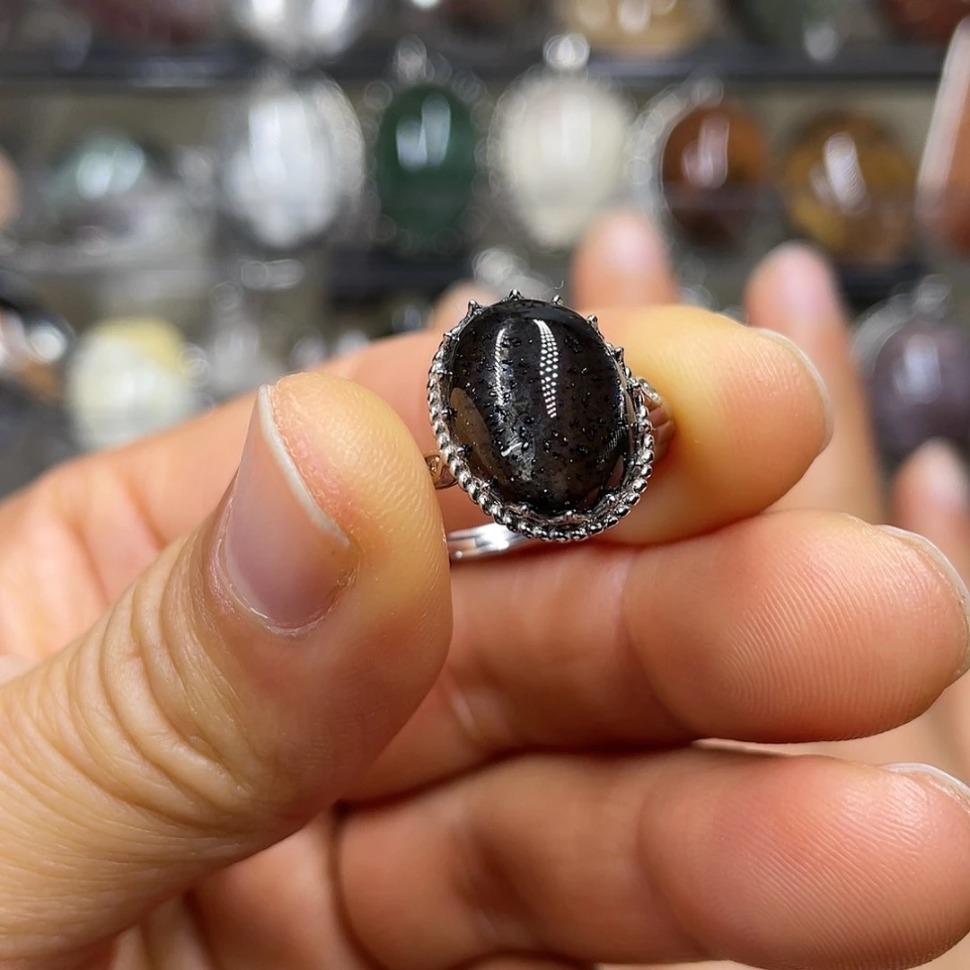 【闪购商品】水晶珠宝半成品银S925镶嵌戒指