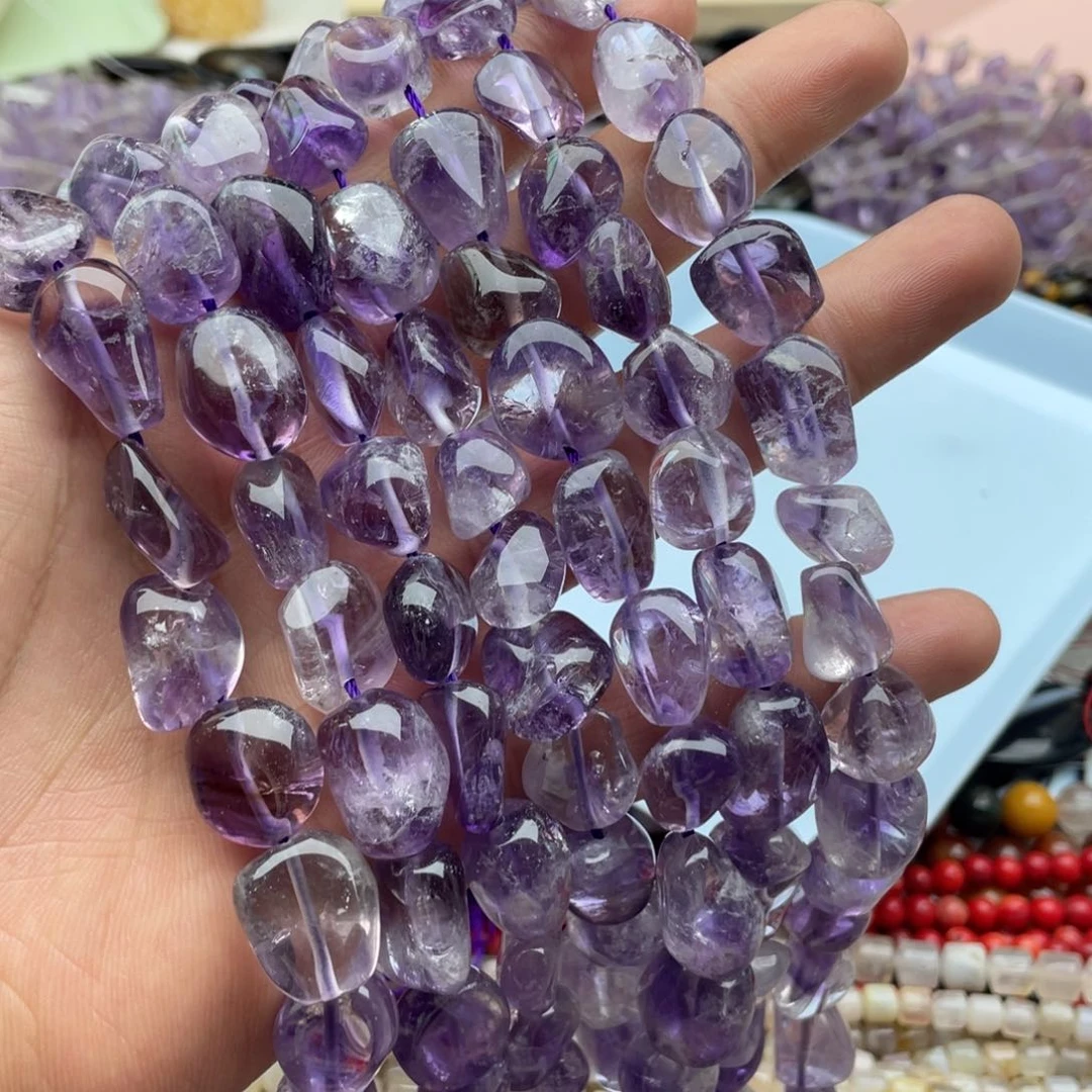 玛瑙/玉髓珠宝半成品未镶嵌一条装紫阿赛随行珠卡13mm左右