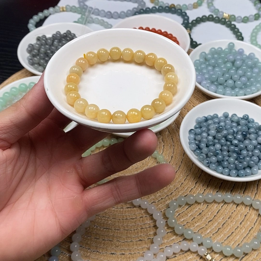 翡翠散珠天然缅甸翡翠散珠