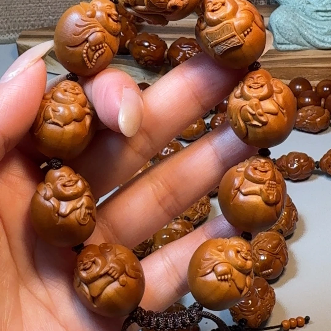 手串/手链橄榄核鲨鱼背弥勒