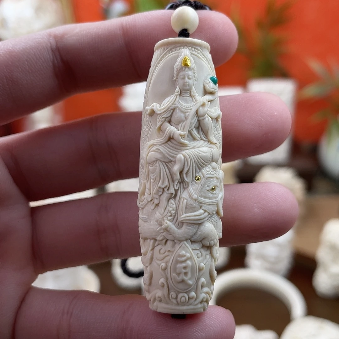 猛犸象牙雕刻天珠