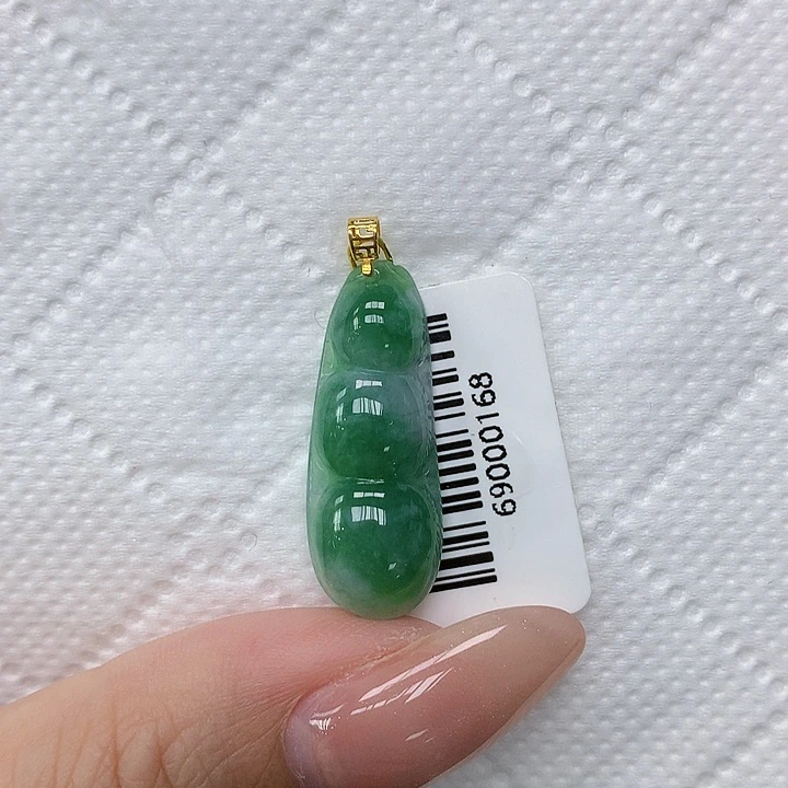 颈饰18K金镶嵌翡翠