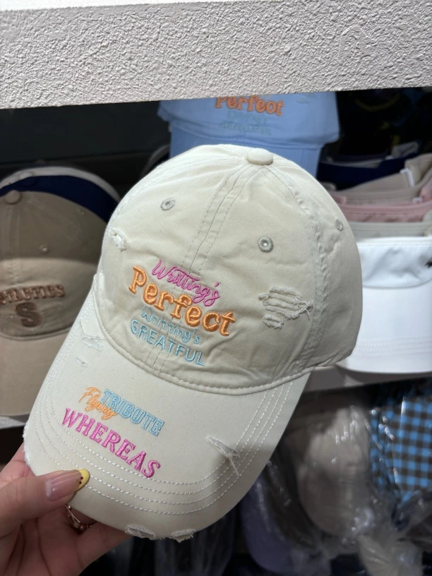 字母刺绣遮阳帽刺绣中性韩版百搭帽子户外宽檐鸭舌帽棒球帽