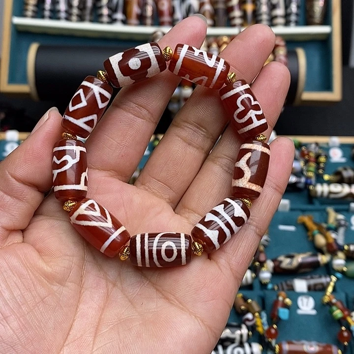 玛瑙/玉髓颈饰合金黑*