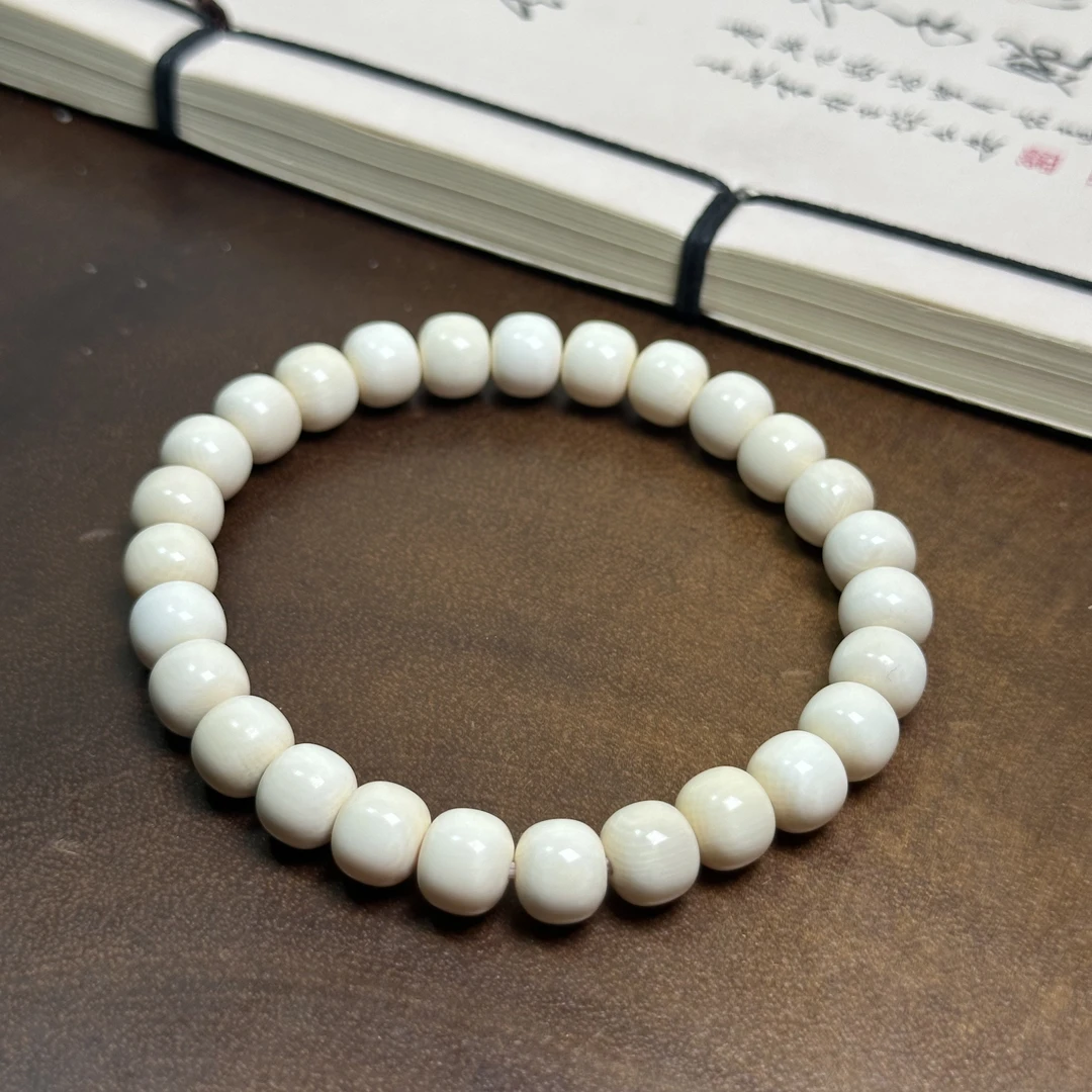 D613天然猛犸老型单圈手串手链