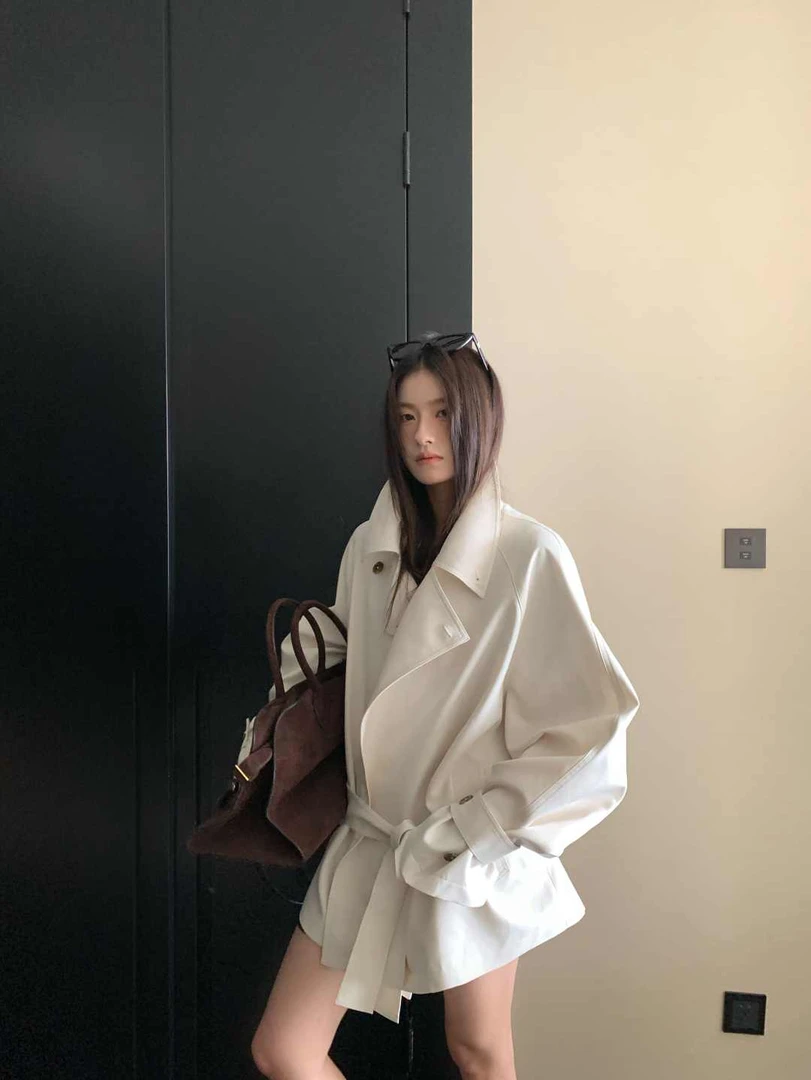 70不是七十【凯斯顿日志】秋冬双色不易皱棉感宽松收腰短款风衣