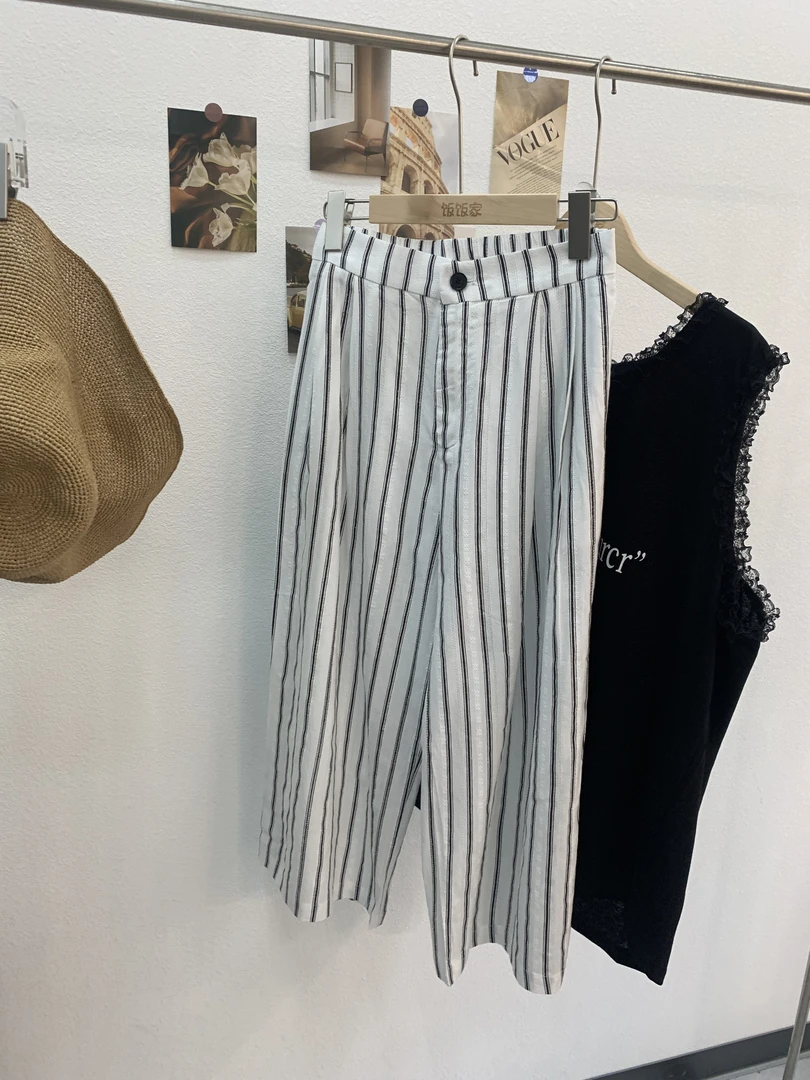 FANFAN 【八分条裤】松弛感奶奶裤