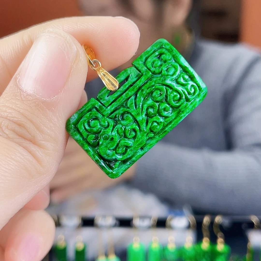 翡翠未镶嵌耳饰饰品