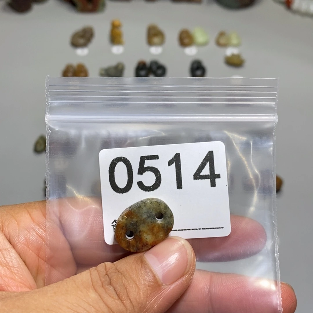 颈饰未镶嵌透闪石质玉颖*