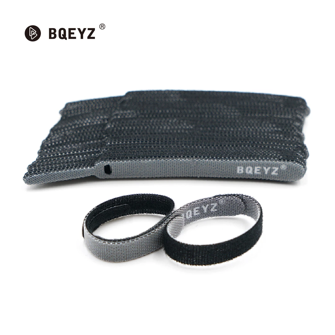 BQEYZ高级可拆卸多用途耳机魔术贴收纳线耳机线夹