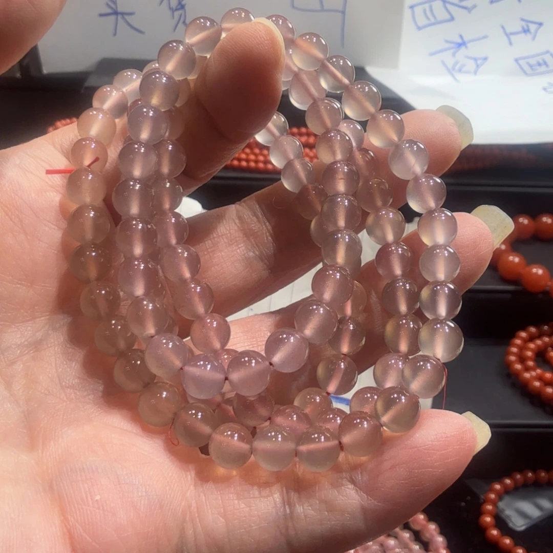 清***客南红玛瑙未镶嵌颈饰