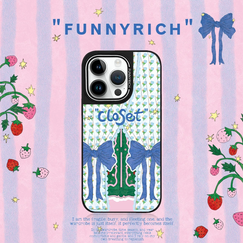 FUNNYRICH衣柜避难所适用iPhone16ProMax手机壳苹果15/14新款磁吸