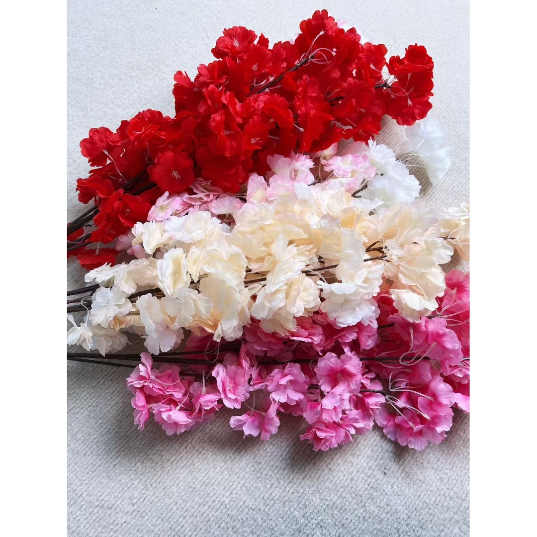 飘雪仿真花婚庆布置婚房家居插画客厅落地装饰多用