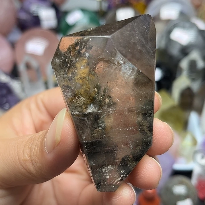 未镶嵌珠宝半成品水晶75克幽灵随形