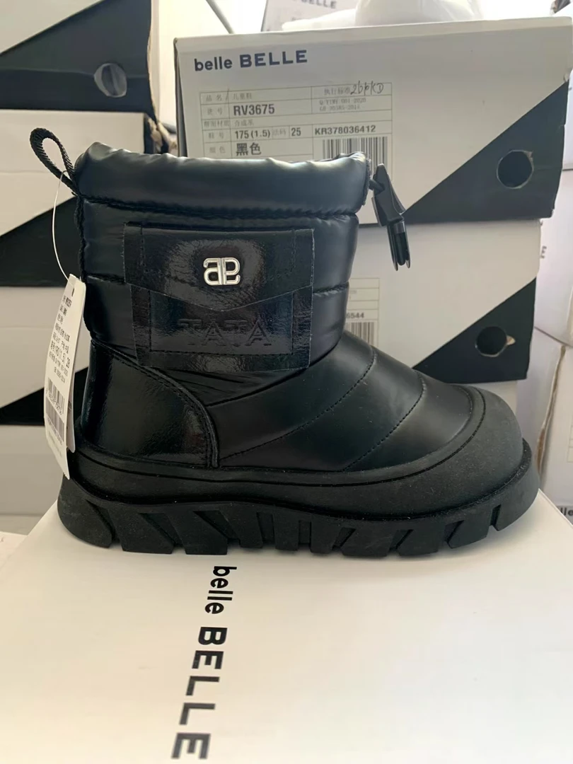 女平底短筒休闲风四季通用童靴高帮男士保暖防水休闲