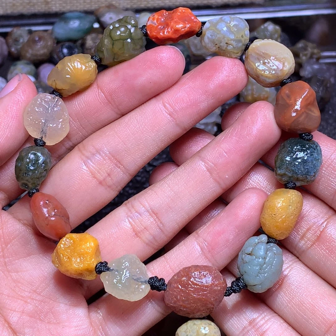 未镶嵌玛瑙/玉髓珠宝半成品