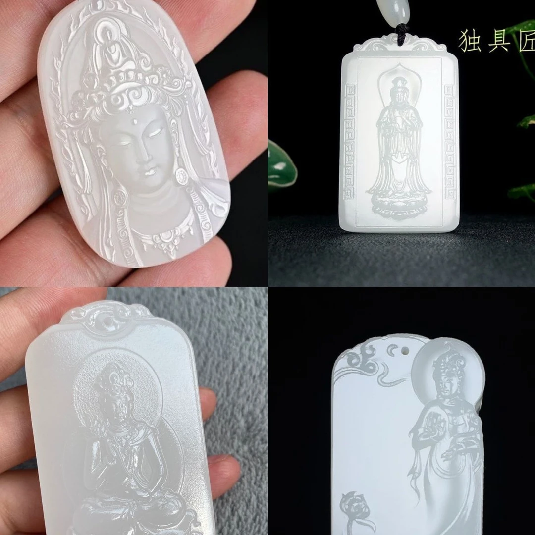 1-100天然玉石吊坠男女同款 （一物一拍，所见所得）