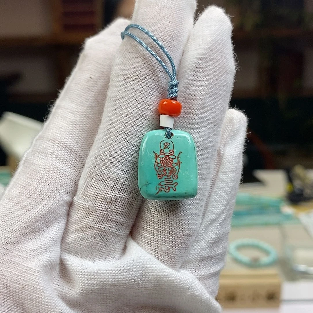 绿松石A36牌牌未镶嵌