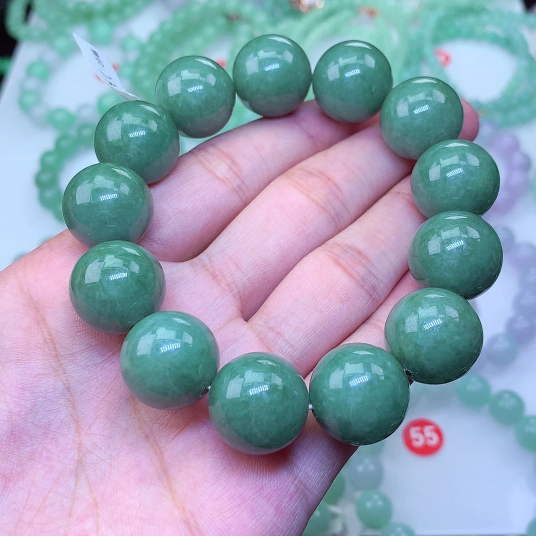 翡翠未镶嵌毛衣链卡17