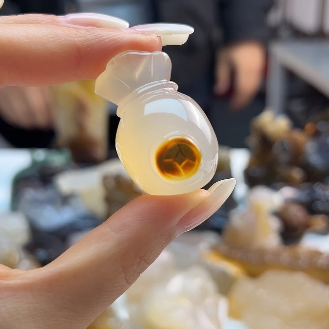 玛瑙/玉髓未镶嵌吊坠(不含链)