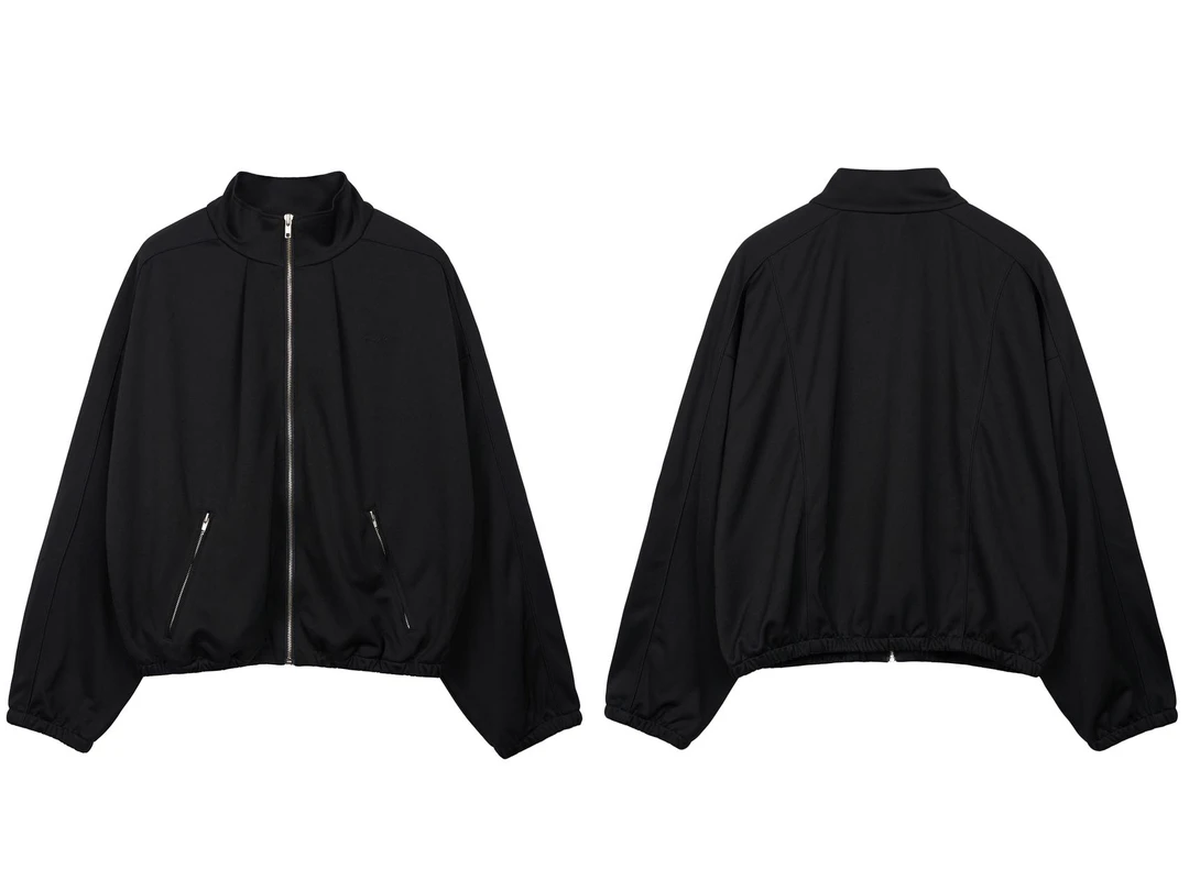 折扣 spell 正品无退换 黑色立领休闲夹克 街头宽松时尚