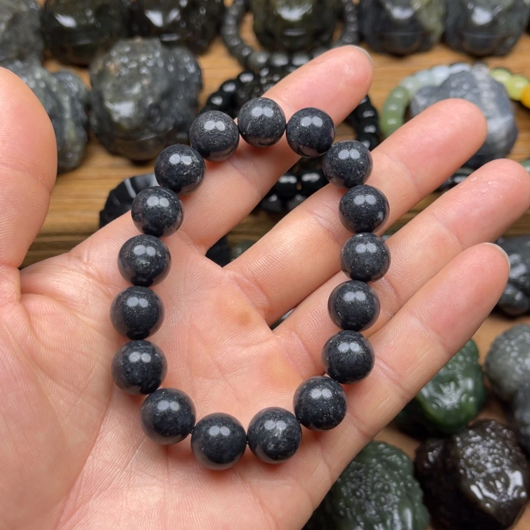 和田玉和田玉手串12mm珠未镶嵌