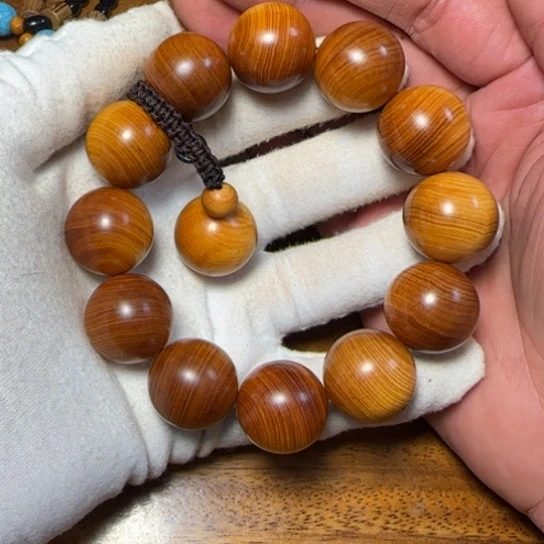 柏木（崖柏）全陈化老料把件串