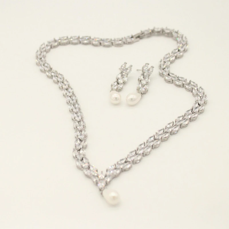 N809 花样倾城珠珠项链套装