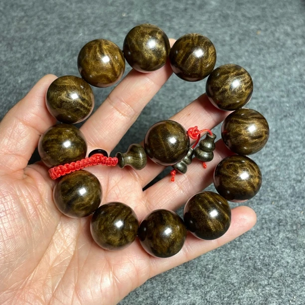 乌木金丝楠龙胆纹20mm
