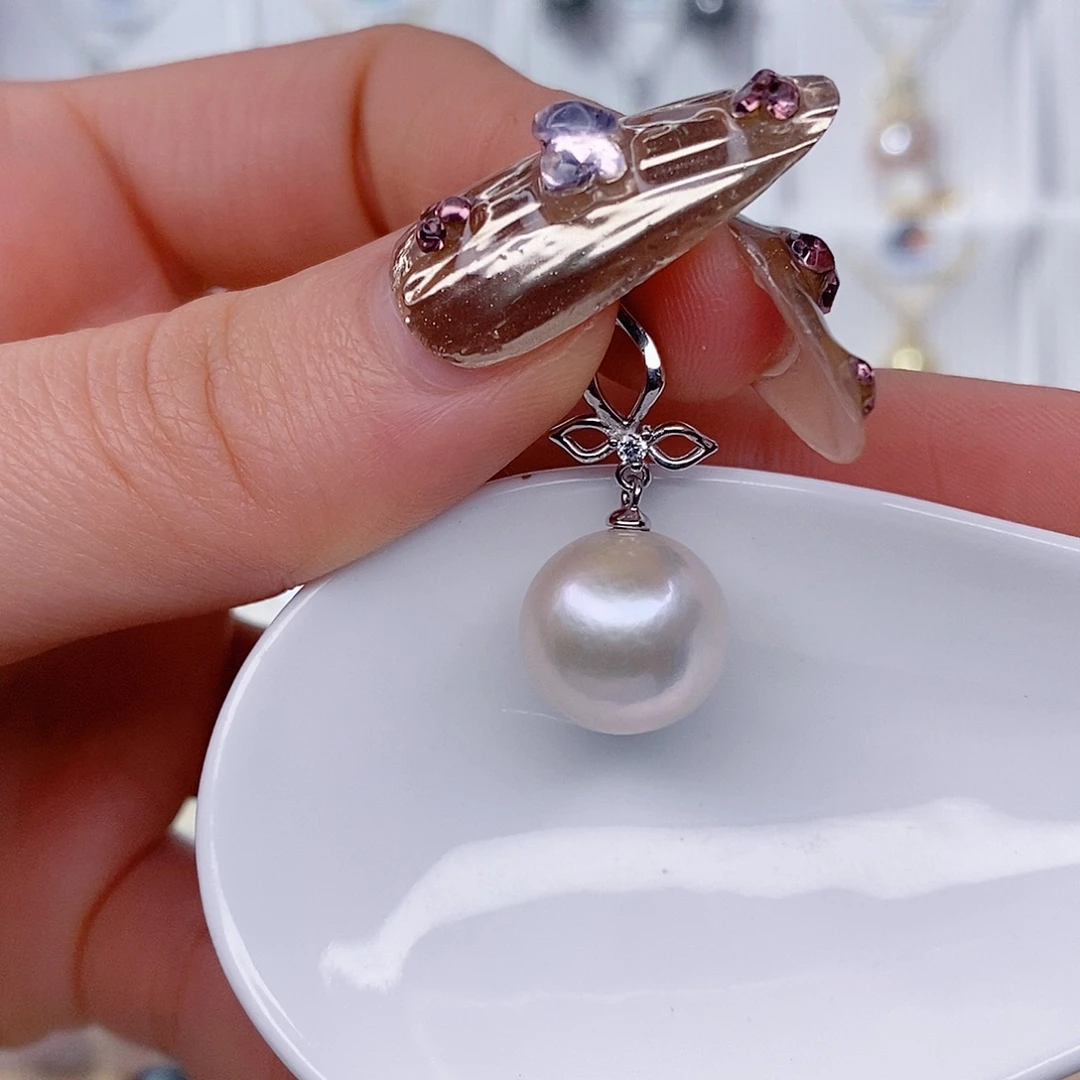 吊坠(赠链)银S925镶嵌淡水珍珠