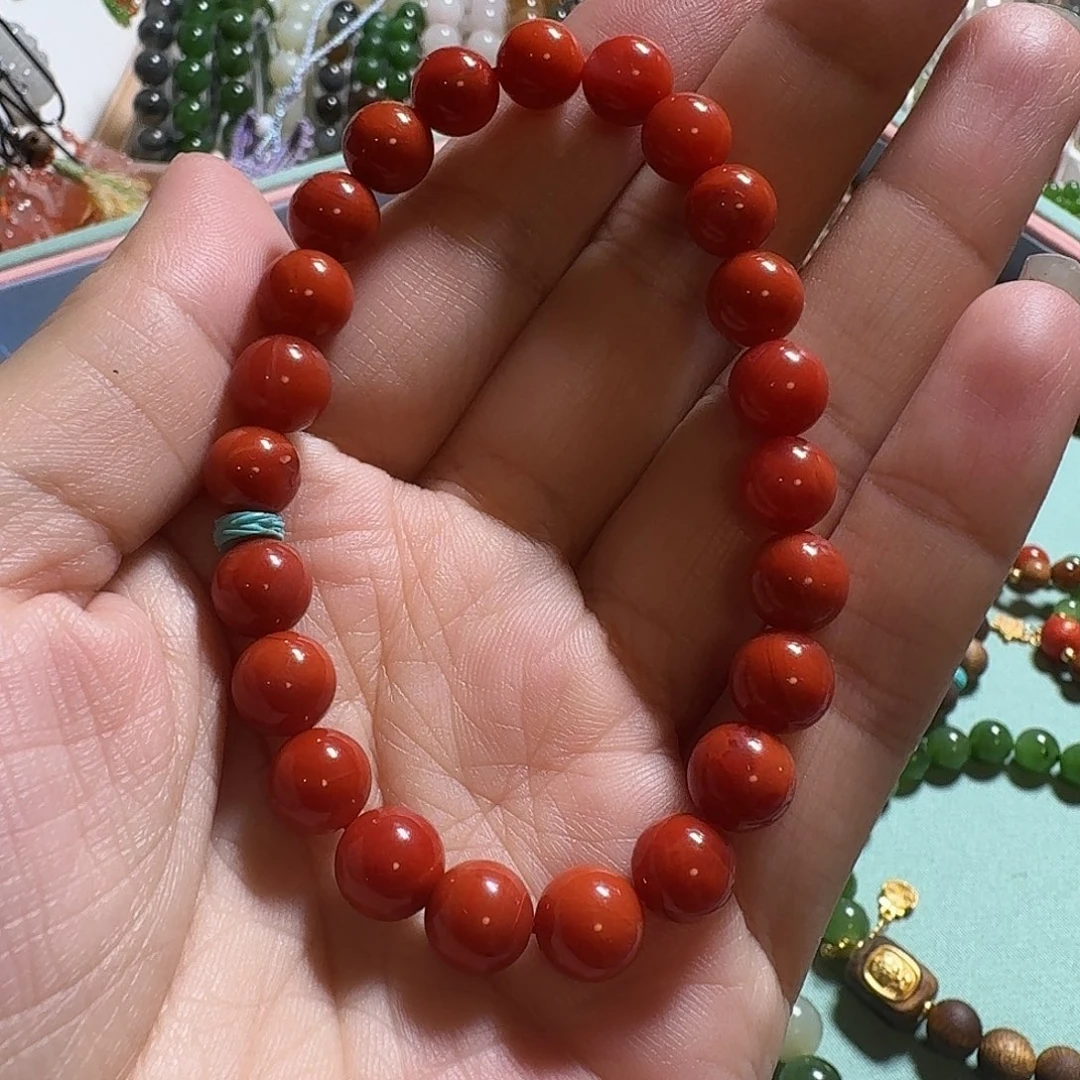 南红玛瑙未镶嵌手链