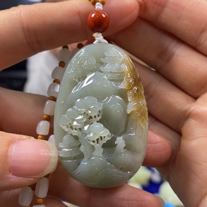 手链未镶嵌和田玉莲**果