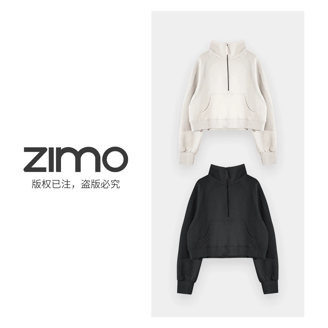 半拉链卫衣626-zimo-瑜伽健身瑜伽服健服YFWT626