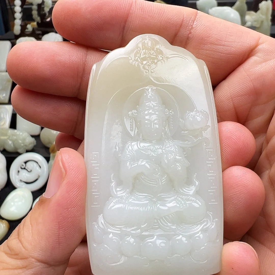 和田玉未镶嵌颈饰