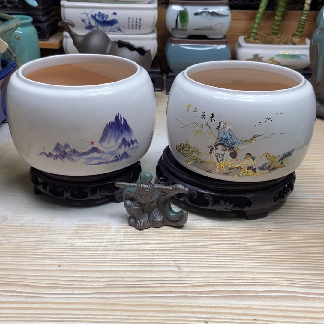 瓷片陶瓷花盆陶瓷艺术